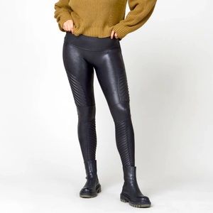 Faux leather Moto spanx
